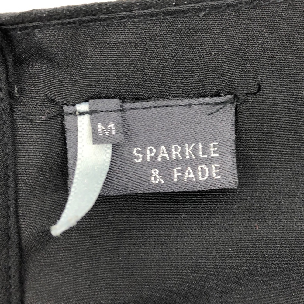 UO Sparkle & Fade Black One Shoulder Jumpsuit - Picture 5 of 6